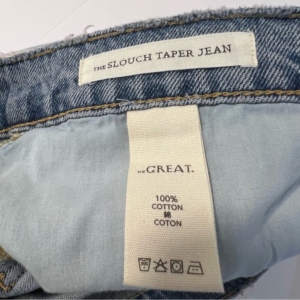 The Great. The Slouch Taper Jeans Straight Leg Vintage Wash  size 28 - Picture 7 of 8